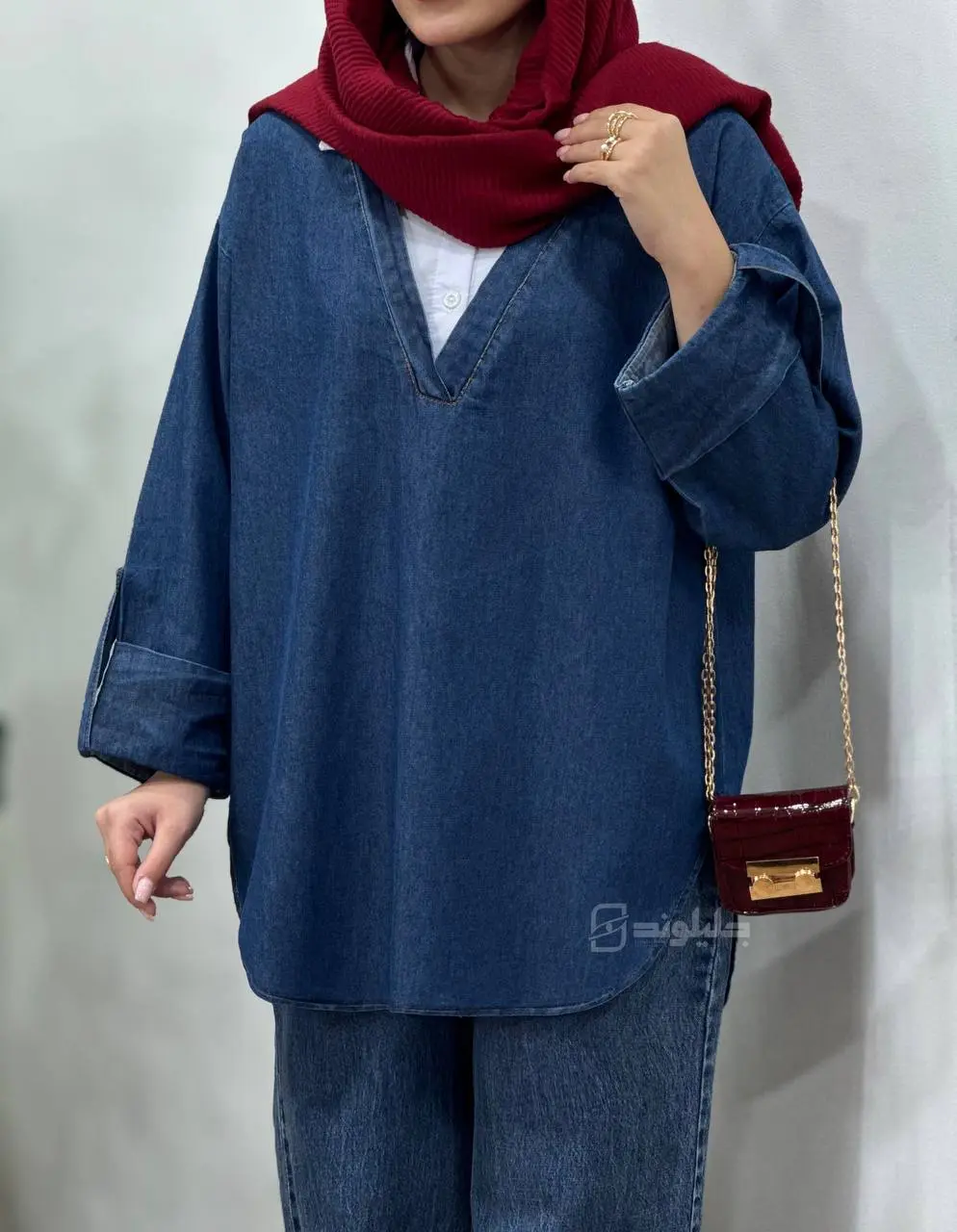 تونیک مانتویی جین پاییزه دریم